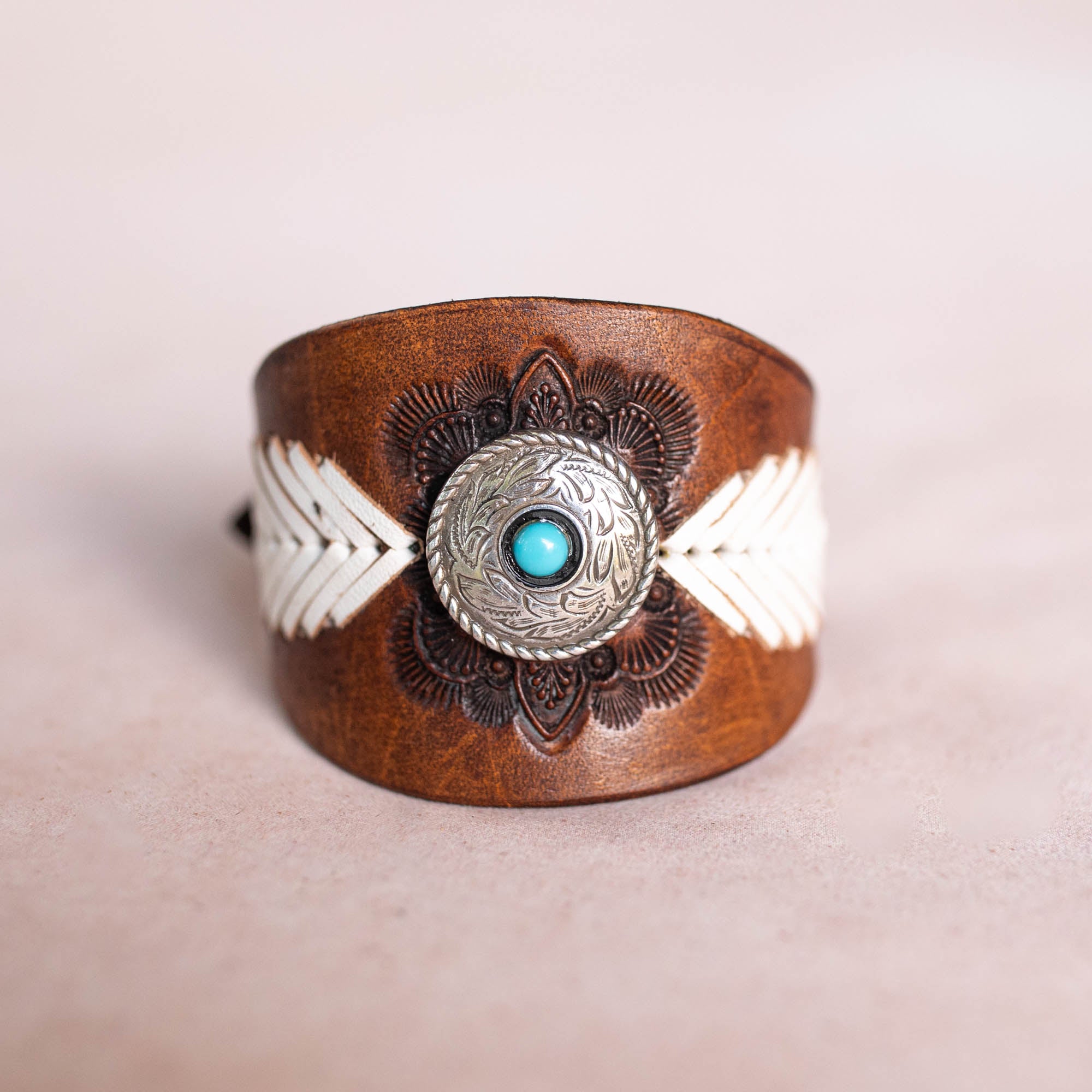 Laced Western Feather Cuff - Buffalo Girl®