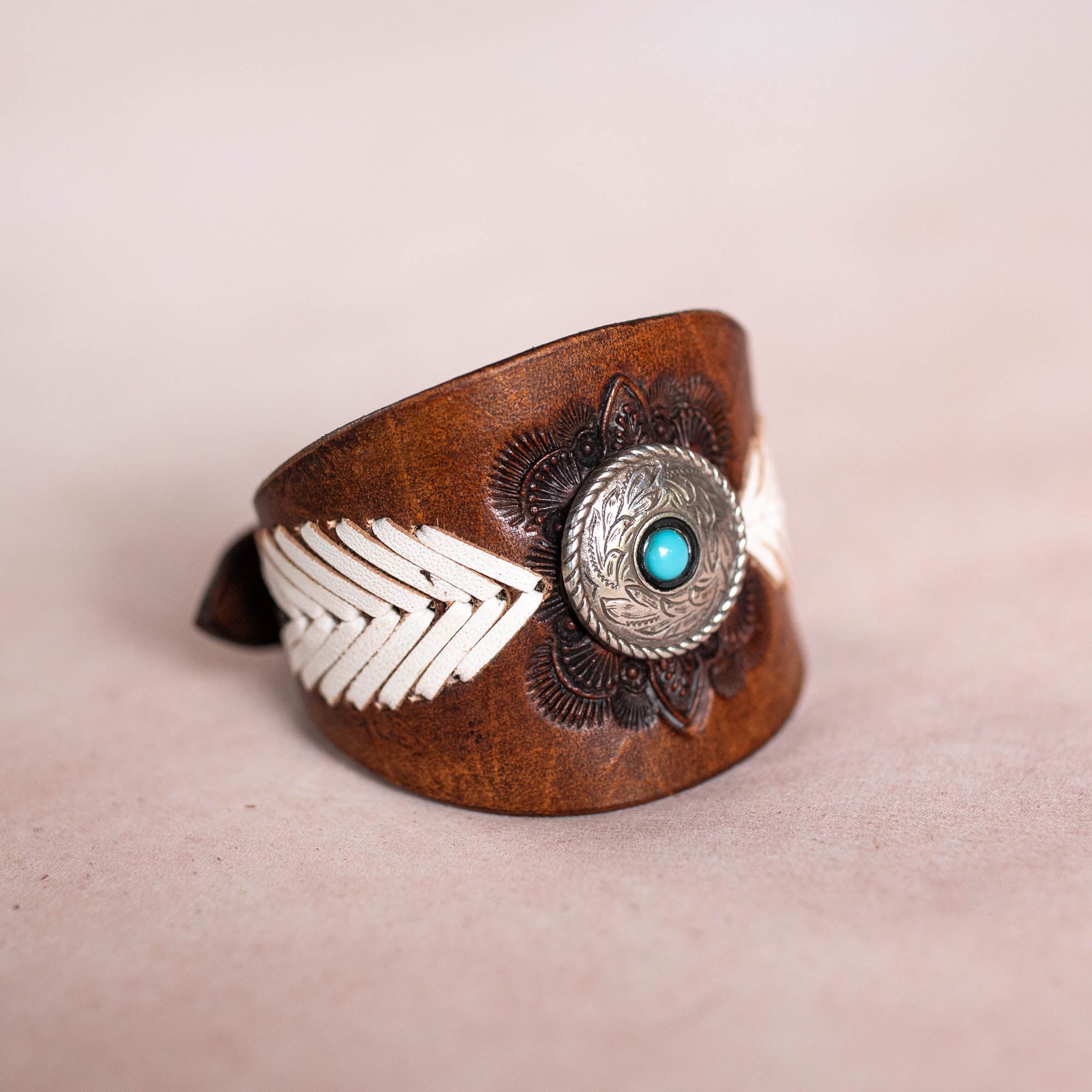 Laced Western Feather Cuff - Buffalo Girl®