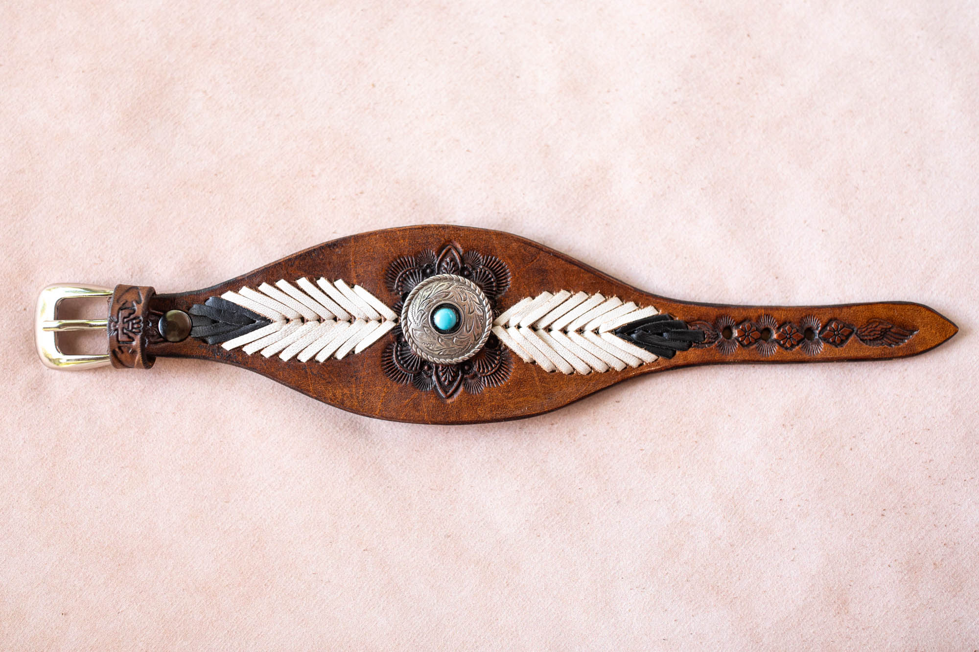 Laced Western Feather Cuff - Buffalo Girl®